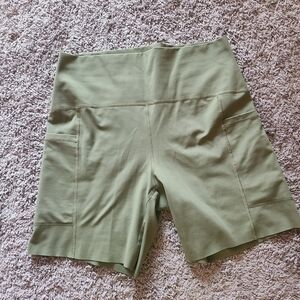 Olive Green Women's Shorts